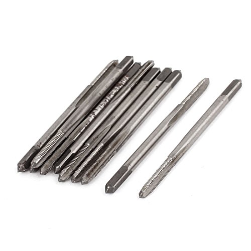 M2.5 x 0.45 Metric Machine 3 Straight Threaded Flutes Plug Taps 10 Pcs