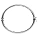 Sterling Silver High Polished Rounded Oval Hinged Bangle Bracelet