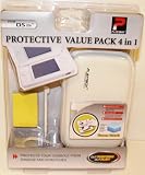 Nintendo DS Lite Hard Universal Travel Carrying Case Protector- 4 in 1 Valu ....