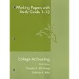 College Accounting Working Papers With Study Guide 1-13 9th Edition