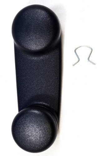 PT Auto Warehouse CH-1833A - Inside Window Crank Handle, Black - Left = Right