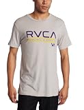 RVCA Men's Distressed Stripe Short Sleeve Tee