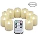 Remote Control Tea Lights Flameless Votive Candle with Timer Tea Light LED Candles Tealights - Unscented LED Realistic Tealight Fake Candles - Battery Operated Candle 200 Hours - 9 Set x 1.3