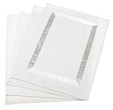 DII White Ribbon Border Placemat, Set of 4