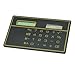 Mini Slim Credit Card Solar Power Pocket Calculator (Random Color)