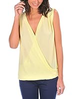 Bleu Marine Blusa (Amarillo)