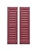 Louvered Shed Shutter or Playhouse Shutters Maroon 6
