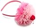 Mud Pie Baby-girls Infant Puff Headband, Light Pink/Hot Pink, 0-12 Months