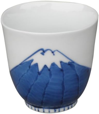 Kyoritsu pottery Arita Tokushichi kiln Fuji Cups Blue 32103