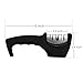 Luxebell Knife Sharpener, 3 Stage Sharpening System for Knives, Black
