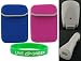 3n1 Combo Non-OEM Amazon Kindle 2 Neoprene Sleeve Case with White USB Car and Wall Charger
