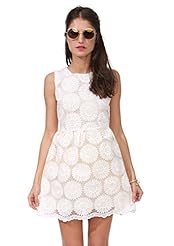 Tank Round Neck Floral Print Above the Knee Jumpsuit/Mini Dress 