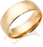 14k Yellow Gold 8mm Comfort Fit Men’s Wedding Band