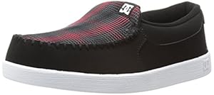 DC Men's Villain Skate Shoe,Black/Red/White,10.5 M US