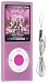 Pink Color Apple iPod nano 4G (4th Generation) Silicone Skin Case with Black Armband & Clear Color Lanyard