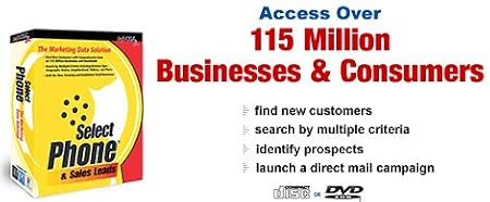 InfoUSA Select Phone Sales Leads, Mailing Lists & Database Software (7-Disc Set)