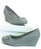 Produkt-Bild: Damen Pumps grau Keil Absatz