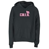 Sweatshirt Woman Black  Retro Collie  Dog