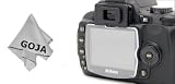 Hard LCD Screen Protector for NIKON D60 Digital SLR Camera + Premium Goja Microfiber Lens Cleaning Cloth
