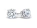 IGI Certified (0.38Ct-1Ct) Solitaire 14k White Gold Diamond Stud Earrings (ColorJK,ClarityI2)