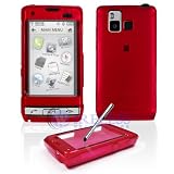 Red Solid Snap-On Cover Hard Case Cell Phone Protector with SMART TOUCH Lens for LG Dare VX-9700 VX9700 + LANYARD GIFT
