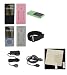 PCMICROSTORE Brand (2nd Generation) Microsoft Zune 4GB 8GB Premium Silicone Skin Case with 14 Adjustable Sports Armband and LCD Screen Shield Protector - Bundled with 12v Rapid Premium Microsoft Zune Car Charger and Microsoft Zune Home Travel Wall AC Adapter Charger - 6 Color Choices