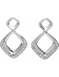 14K White Gold Diamond Earrings - 0.10 Ct. -- LIFETIME WARRANTY