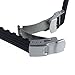 Mokingtop(TM) New 18mm Waterproof Silicone Rubber Watch Strap Band Deployment Buckle