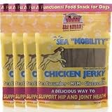 Ark Naturals Sea ''Mobility'' Chicken Jerky with Sea Cucumber, MSM and Glucosamine (Four 9-oz resealable bags)