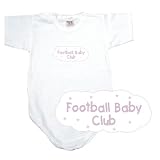 BABY BODYSUIT WHITE  PINK CLOUD FOOTBALL CLUB  3 - 6 Months