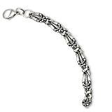 Stainless Steel Gothic Bracelet - 8.75 Inch - JewelryWeb