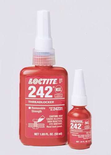 Loctite 222MS Removable Threadlocker for Fasteners under 1/4, Purple, 10 mL Bottle, NSF 61