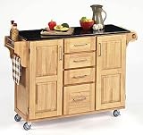 Home Styles 9100-1014 Large Cabinet Kitchen Cart