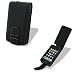 Noir Luxe Black Leather Premium Flip Case for Apple iPhone ( 3G & 3GS Version )