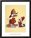 Chief Donald Duck Children Framed Art Poster Print, 18x22