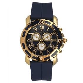 Lucien Piccard Men's Enamel Accented Chronograph Watch #26941BU