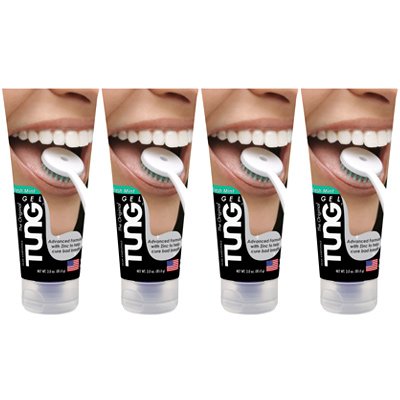 The Original TUNG Gel - Tongue Cleaner - Fresh Mint (Pack of 4)