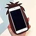 3D Yellow Pineapple Case Compatible with Apple iPhone 6 6s iPhone6 iPhone6s Regular Size Thick Soft Silicone Gel Rubber Shockproof Protective Cute Lovely Cool Fresh Summer Girls Kids Teens Women Boys