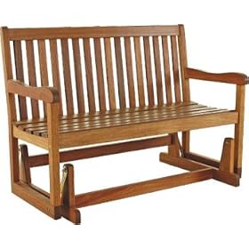 Teak Lawn And Patio Glider Bench