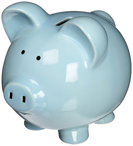 Child to Cherish Large Piggy Bank, Blue