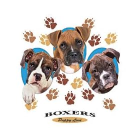 Boxers-Puppy Love Adult T-Shirt