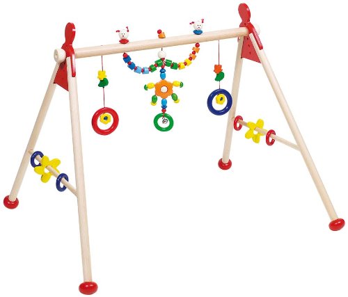 Wooden Non-toxic Baby Gym with Caterpillar and Flowers By Heimess