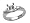 0.25 cts Baguette Diamonds Engagement Ring in 14k White Gold Size 4