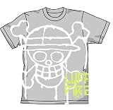 ペンキ海賊旗 Tシャツ　L グレー　： サイズS