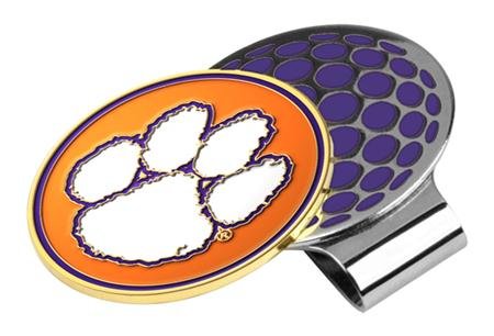 Clemson Tigers Ncaa Hat Golf Clip With Ball Marker