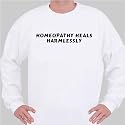 Homeopathy Heals Harmlessly Sweatshirt XX-Large White