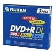 Fujifilm 3PK DVD+R 8.5GB 2.4X-DUAL LAYER ( 25302913 )