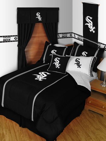 MLB Chicago White Sox Sidelines Full Comforter and Sheets