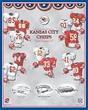 Kansas City Chiefs 11 x 14 Uniform History Plaque