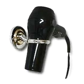 <b>Hair Dryer Holster - Chrome & Brass by Duro Products</b>
